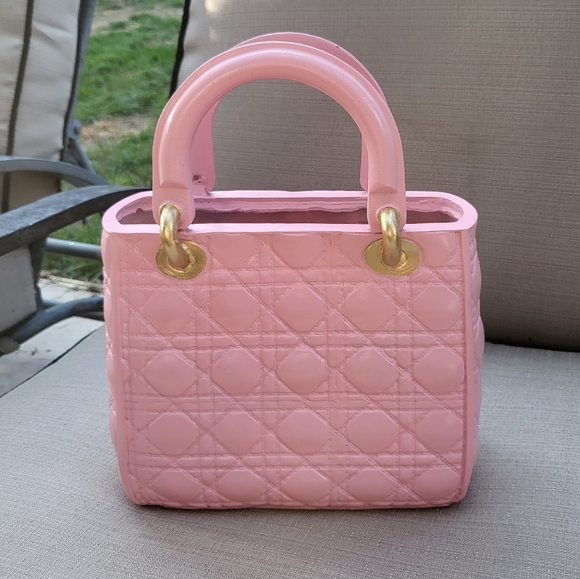Luxury Handbag Vase (Pink) - Picture 2 of 4
